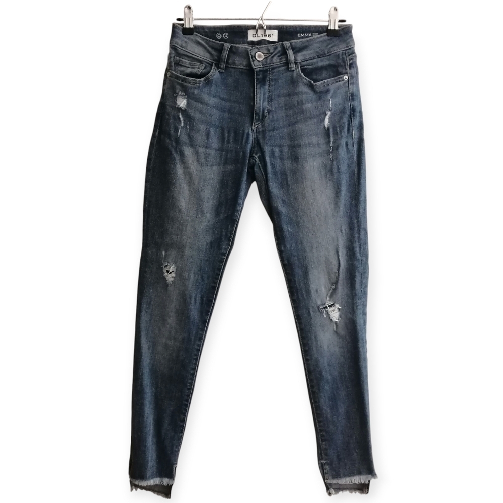 DL1961 Emma Power Denim Leggings Jeggings Step Fray Hem in Melbourne Size 27